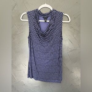 Banana Republic Blue Houndstooth Tank Top